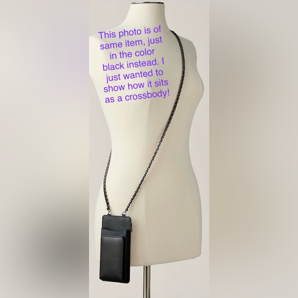 Overland “Izmir” Leather Phone Wallet w/ Chain Strap in Hunter Green - Picture 14 of 15